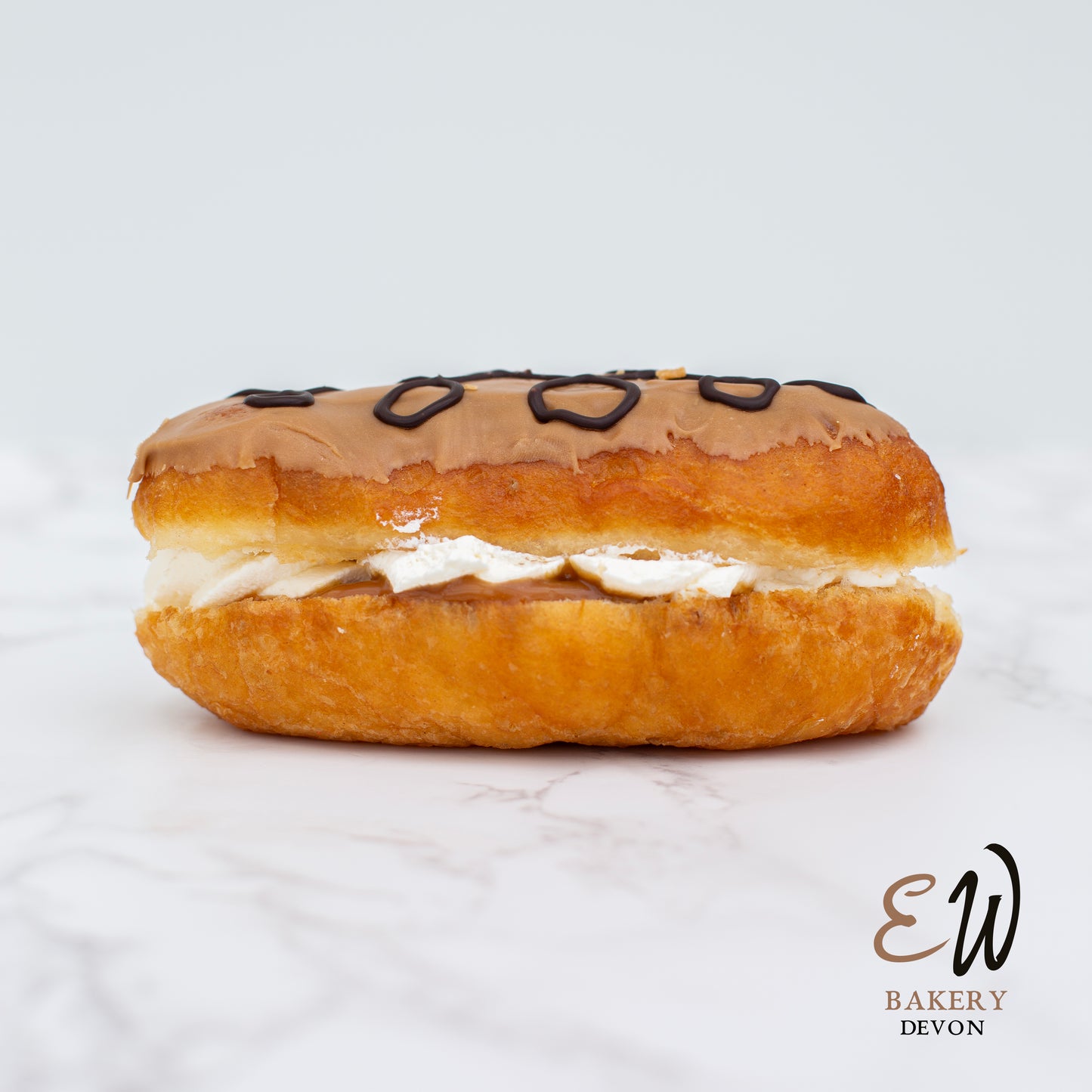 Salted Caramel & Cream Doughnut
